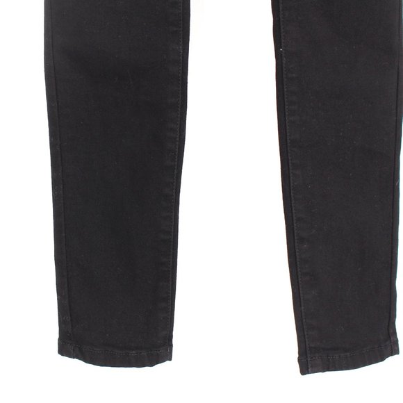 WeWoreWhat Black Stretch Denim High Rise Skinny Bib Overalls X-Small Jumpsuit XS - Picture 5 of 9